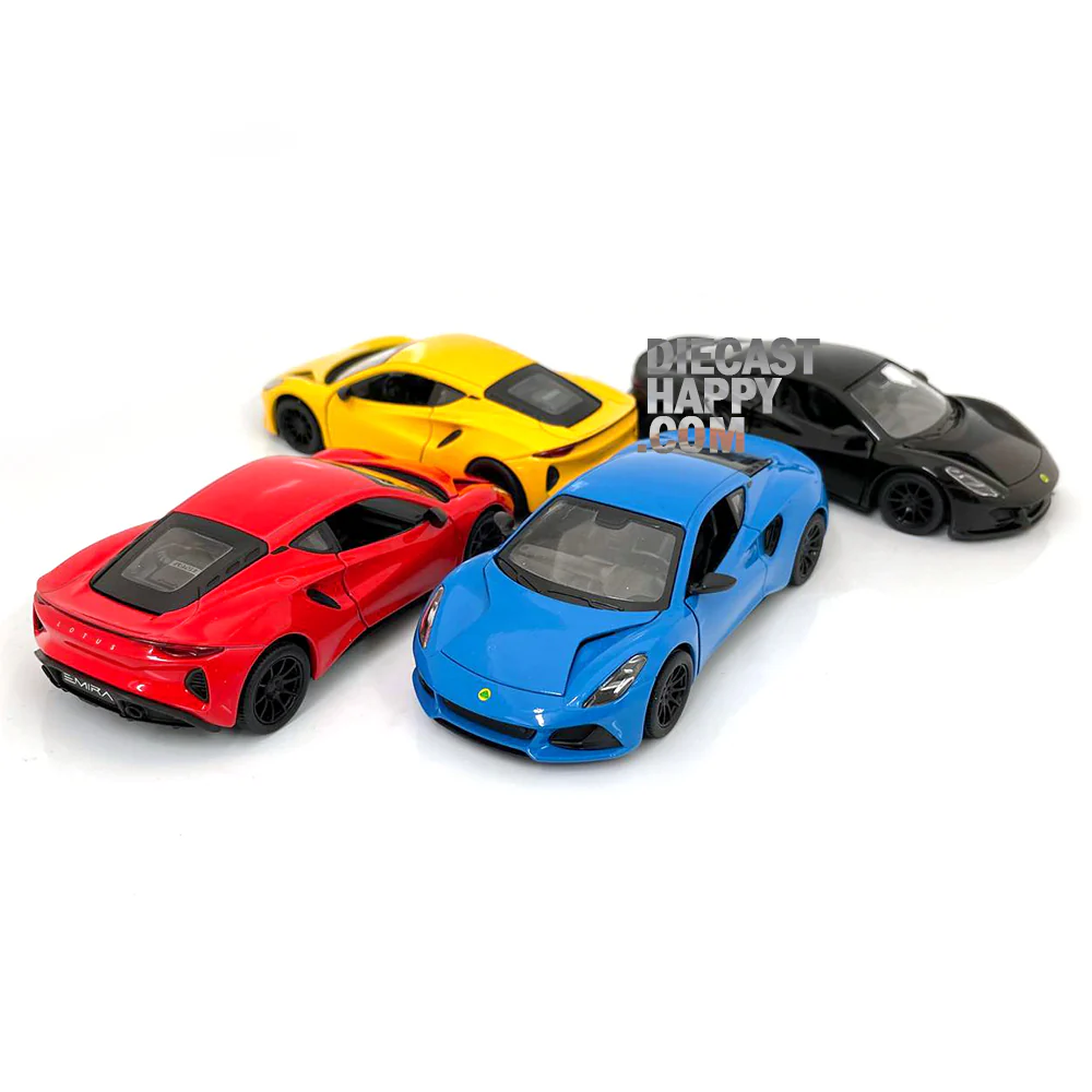 2023 Lotus Emira 1:34 Scale Diecast Model by Kinsmart (Set of 4)