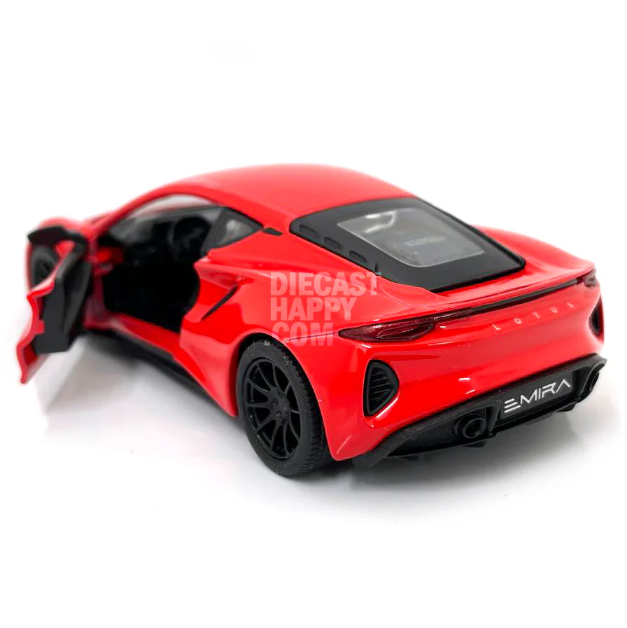 2023 Lotus Emira 1:34 Scale Diecast Model in RED by Kinsmart - Image 2