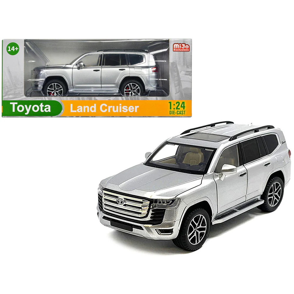 2023 Toyota Land Cruiser 1:24 Scale Diecast Model Silver by Mijo Exclusives - Image 4