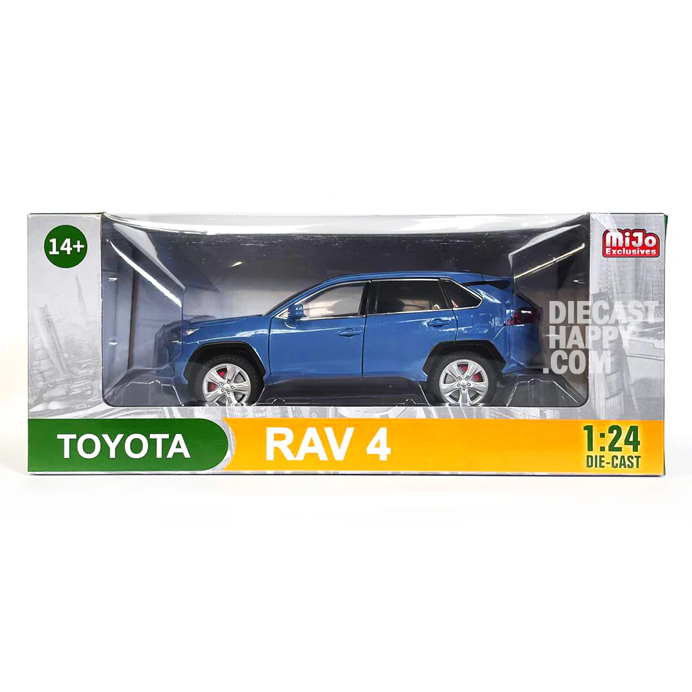 2023 Toyota RAV4 Hybrid XLE 1:24 Scale Diecast Model Blue - Image 2