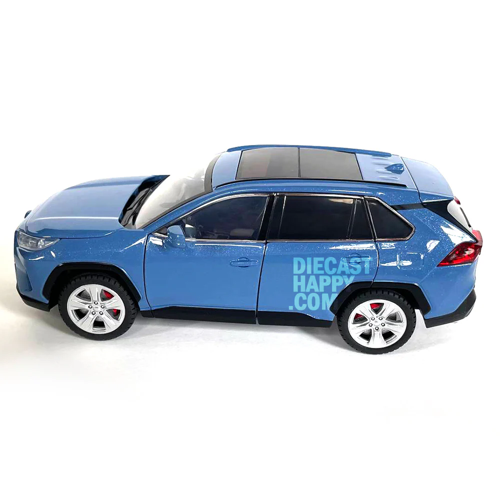 2023 Toyota RAV4 Hybrid XLE 1:24 Scale Diecast Model Blue - Image 6