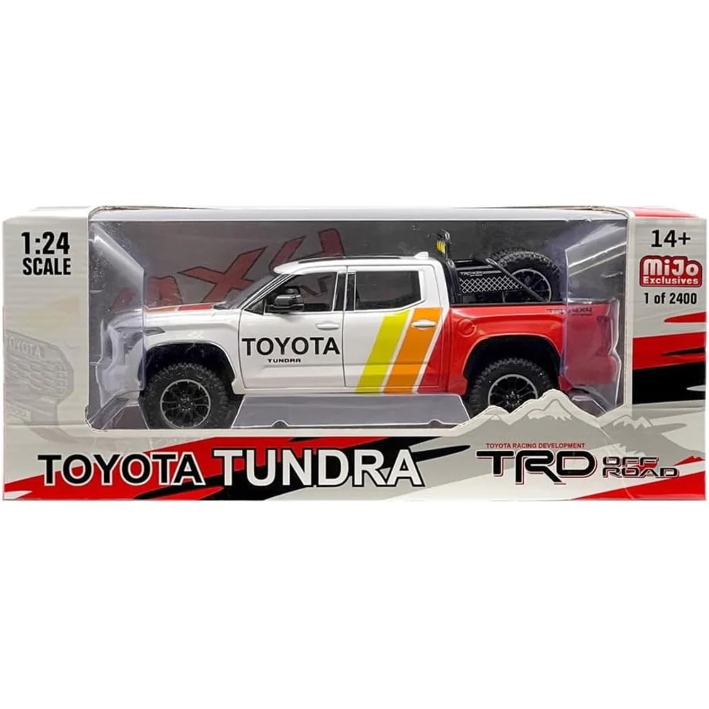 2023 Toyota Tundra TRD Off-Road 4×4 1:24 Scale Diecast Model White - Image 2