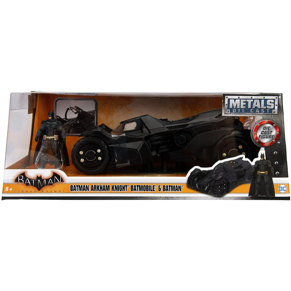 DC Comics Batman 2015 Arkham Knight Batmobile & Batman 1:24 Scale Diecast Model Black by Jada 98037 - Image 3