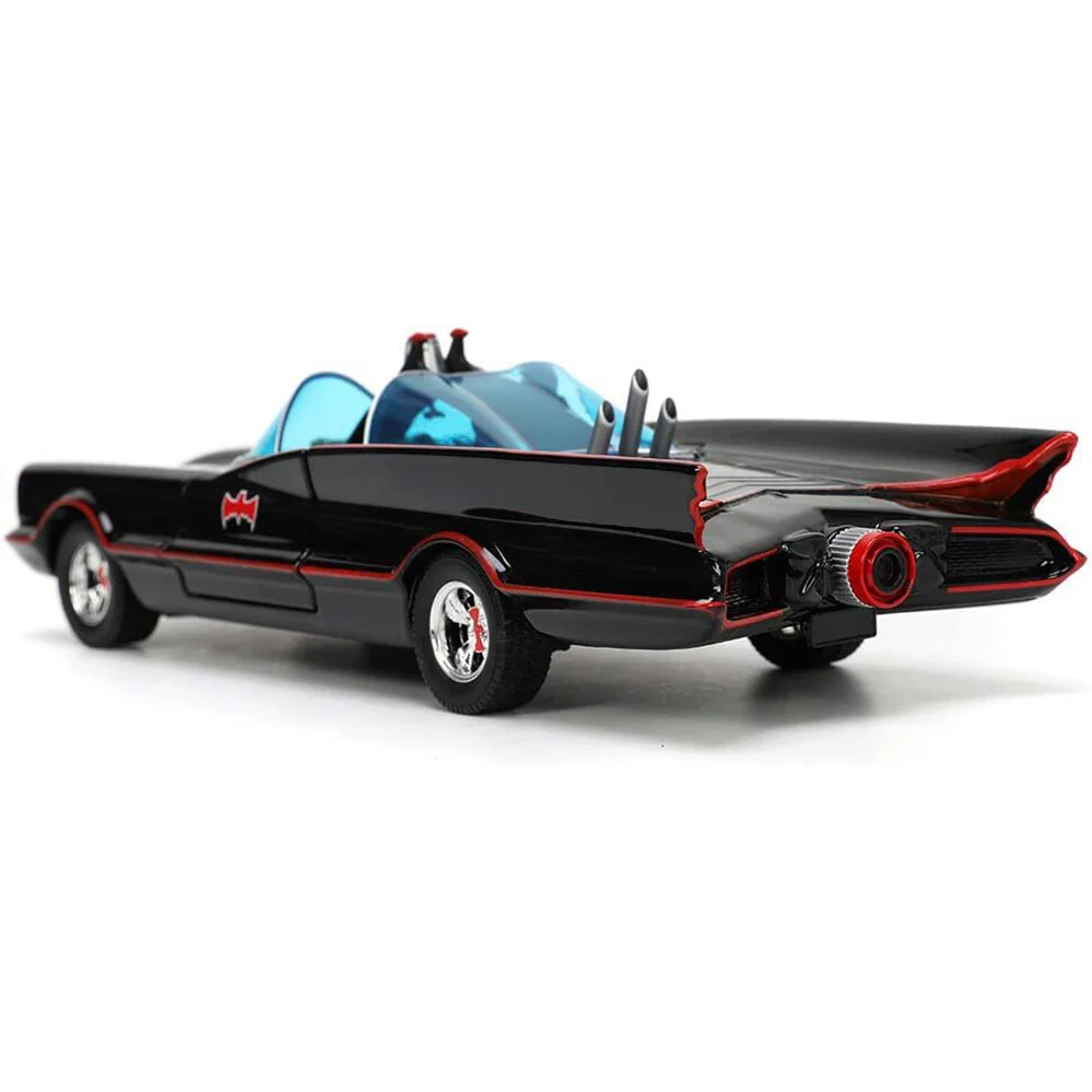 DC Comics Classic 1966 Batmobile with Batman, Penguin & Joker Figures 1:24 Scale Diecast Model by Jada 33737 - Image 4
