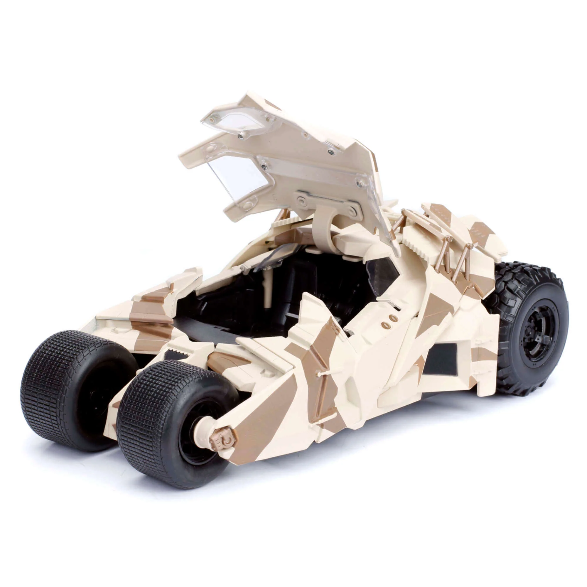 The Dark Knight Tumbler Batmobile Desert Camo with Figure 1:24 Scale Diecast Model by Jada 98543 - Image 4