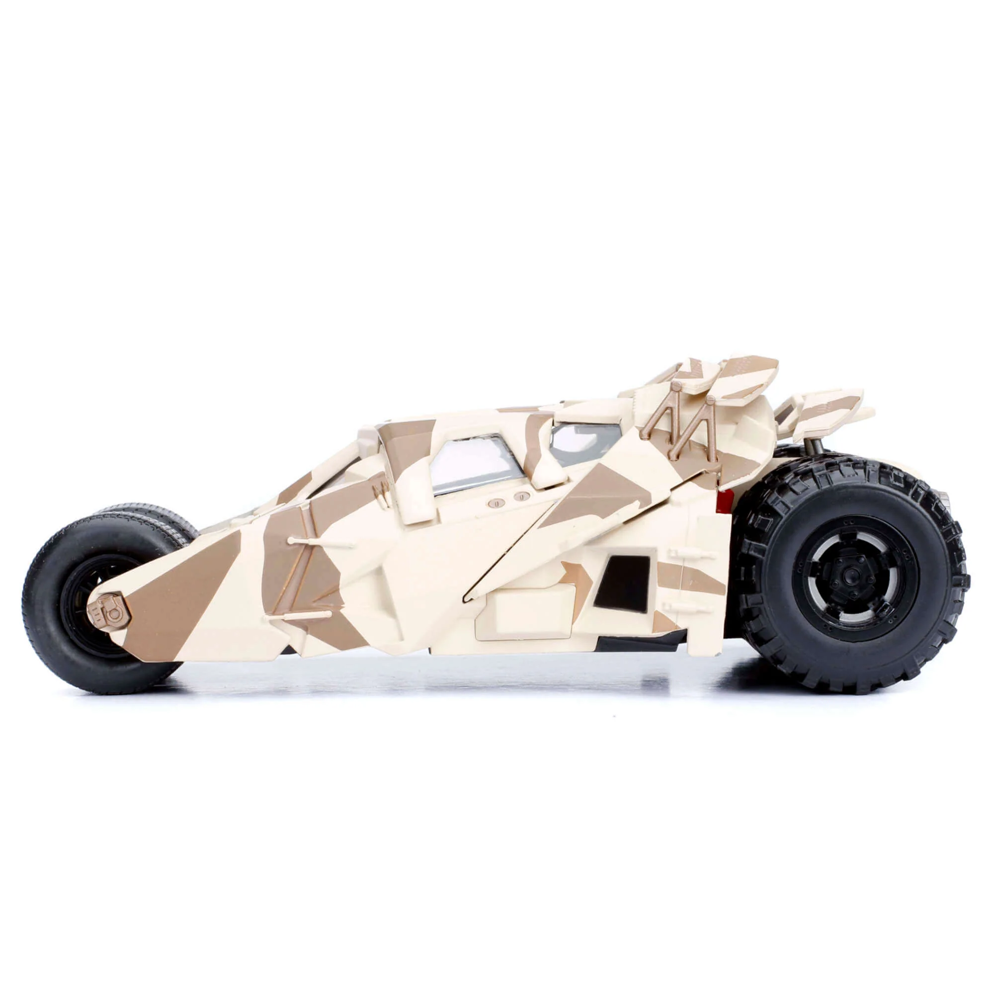 The Dark Knight Tumbler Batmobile Desert Camo with Figure 1:24 Scale Diecast Model by Jada 98543 - Image 5