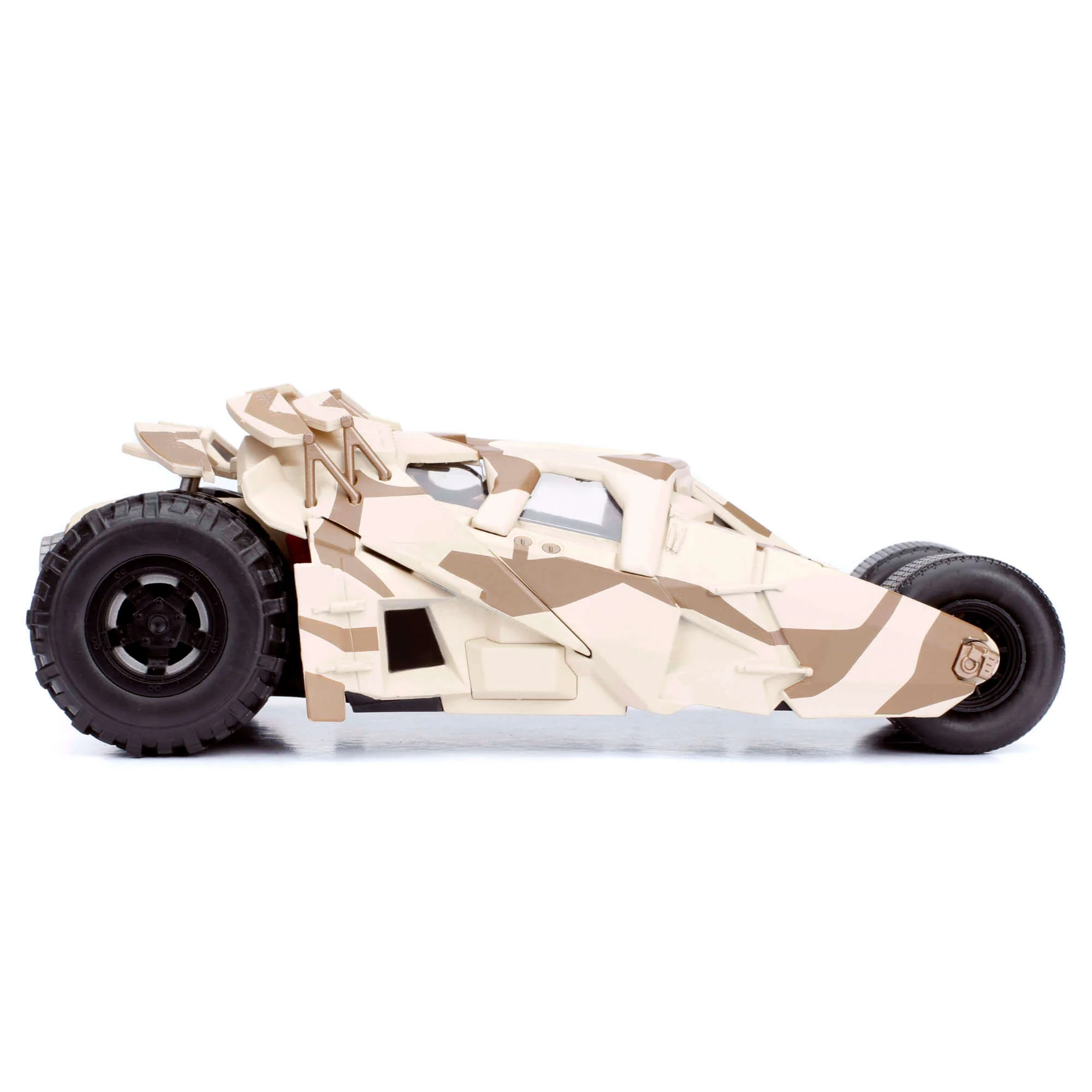 The Dark Knight Tumbler Batmobile Desert Camo with Figure 1:24 Scale Diecast Model by Jada 98543 - Image 7