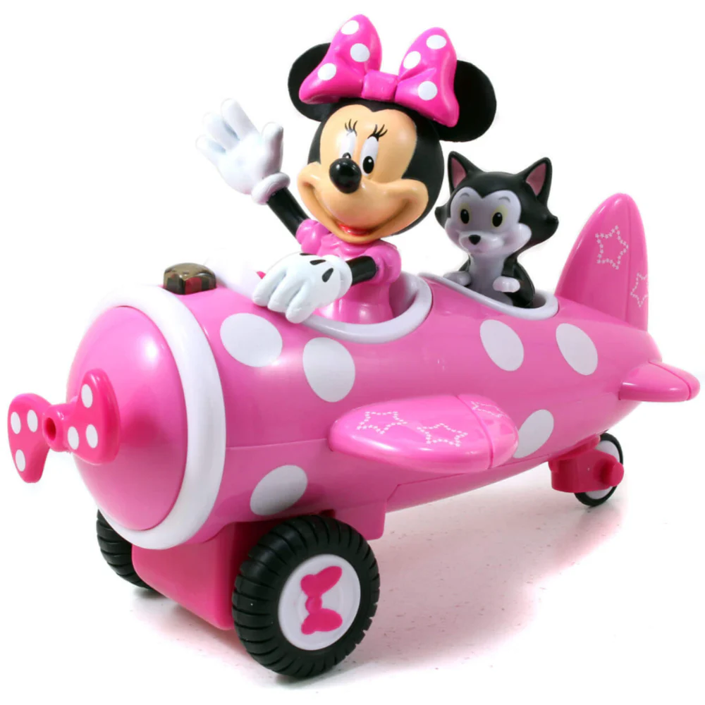 Disney Junior Minnie Mouse Airplane 7 Inch R/C by Jada 97115 - Image 4