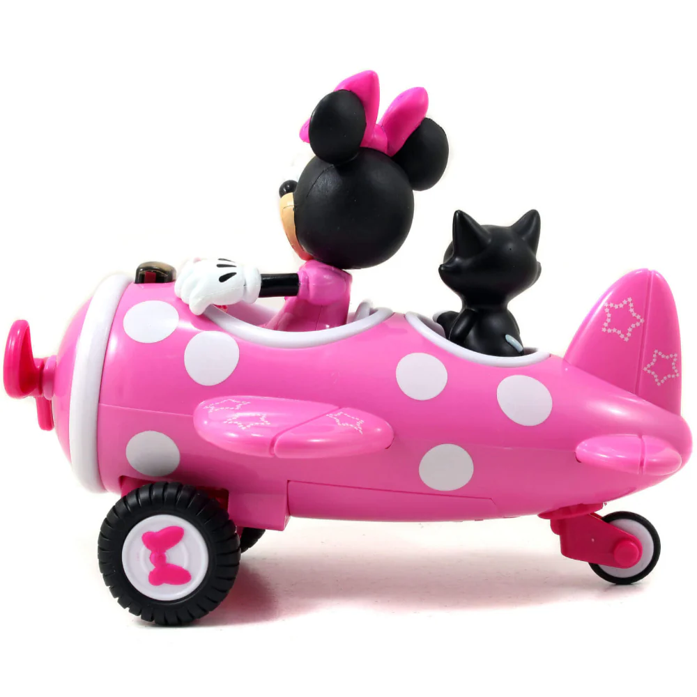 Disney Junior Minnie Mouse Airplane 7 Inch R/C by Jada 97115 - Image 5