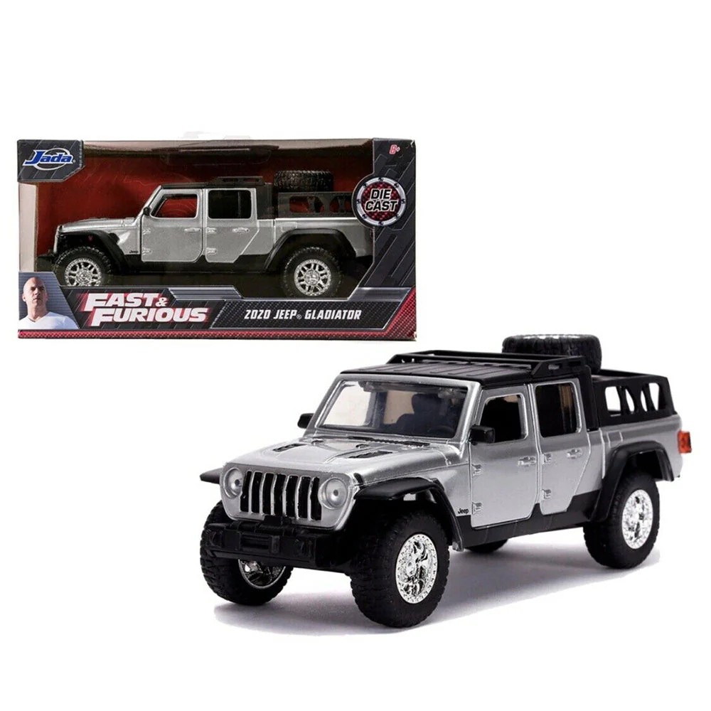 Fast & Furious 2020 Jeep Gladiator 1:24 Scale Diecast Model Silver by Jada 31984 - Image 4