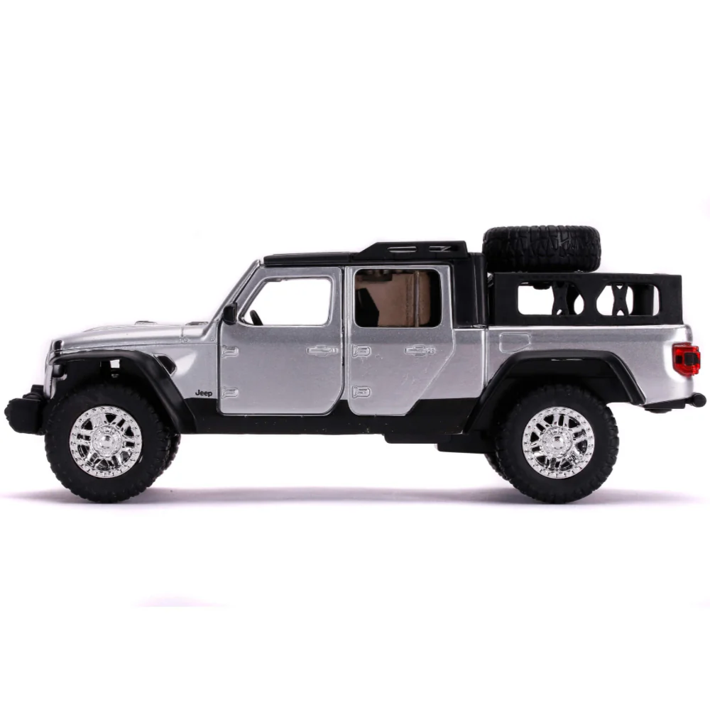 Fast & Furious 2020 Jeep Gladiator 1:32 Scale Diecast Model Silver by Jada 32031 - Image 4
