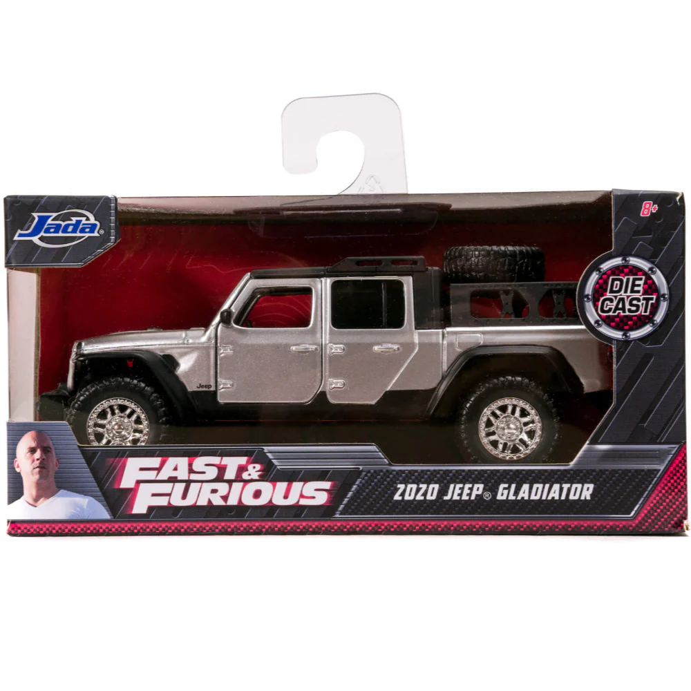 Fast & Furious 2020 Jeep Gladiator 1:32 Scale Diecast Model Silver by Jada 32031 - Image 5