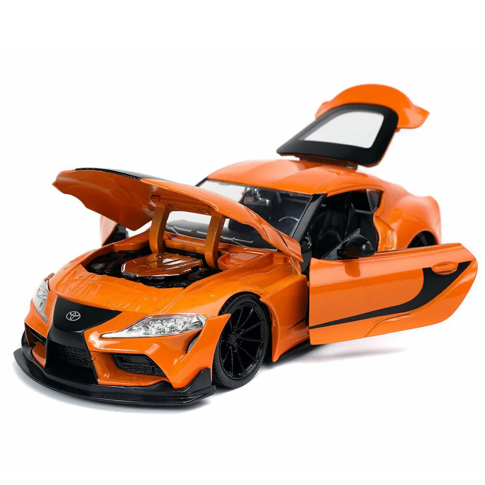 Fast & Furious F9 Han's 2019 Toyota Supra 1:24 Diecast Model Orange by Jada 32097 - Image 4
