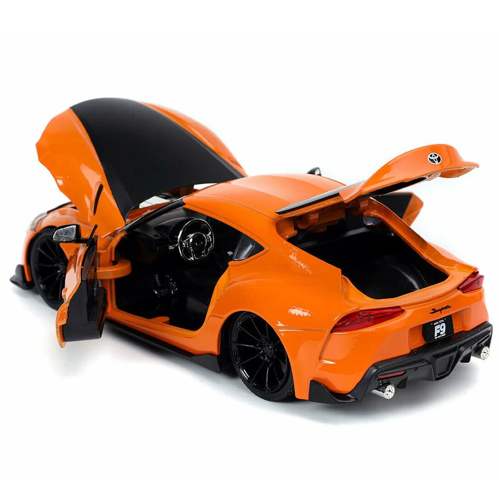 Fast & Furious F9 Han's 2019 Toyota Supra 1:24 Diecast Model Orange by Jada 32097 - Image 5