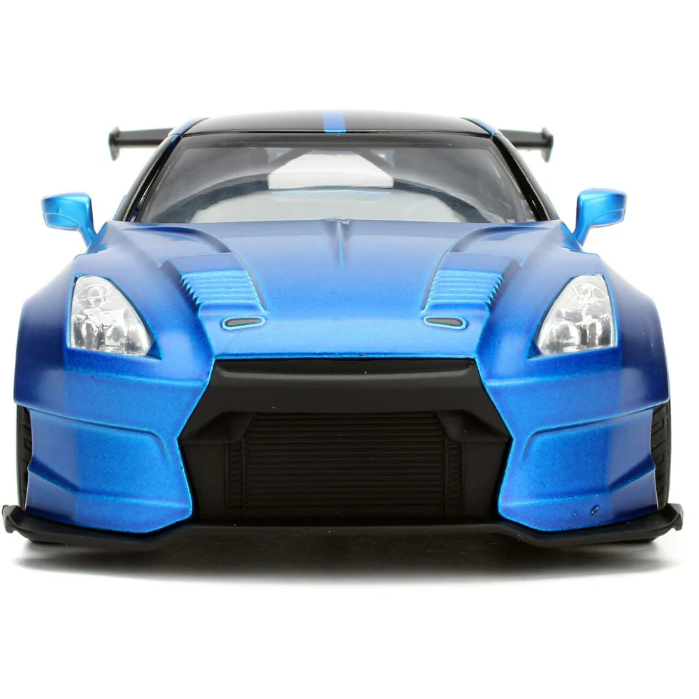 Fast & Furious Brian's 2009 Nissan GT-R R35 1:24 Scale Diecast Model Ben Sopra Blue by Jada 98271 - Image 3