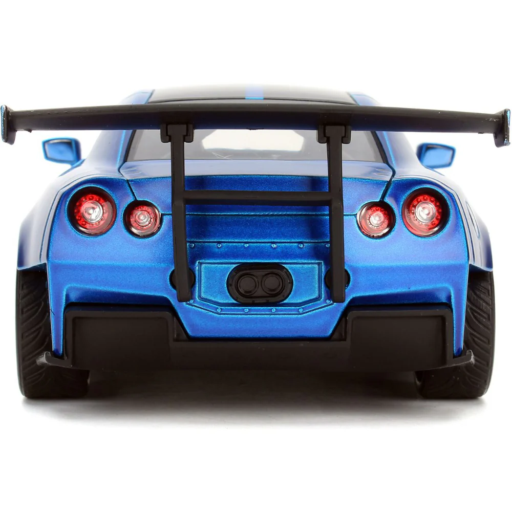Fast & Furious Brian's 2009 Nissan GT-R R35 1:24 Scale Diecast Model Ben Sopra Blue by Jada 98271 - Image 4