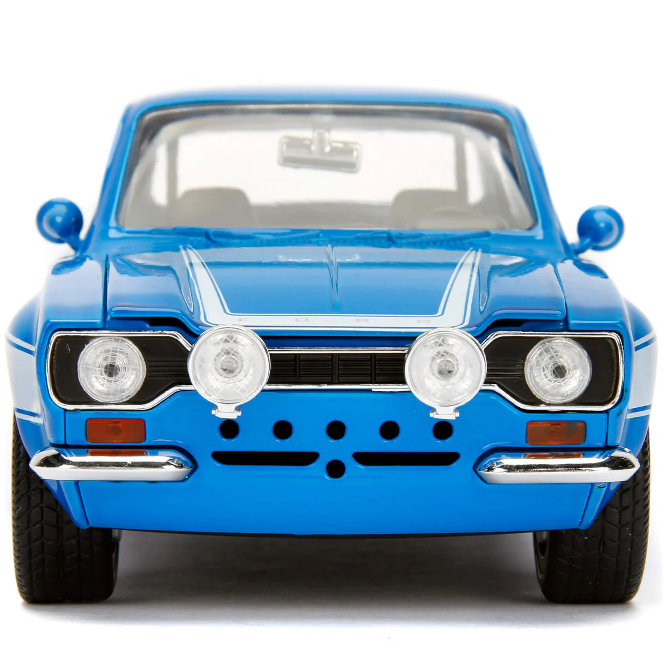 Fast & Furious Brian's 1970 Ford Escort RS 2000 MK1 1:24 Scale Diecast Model Blue by Jada 99572 - Image 2