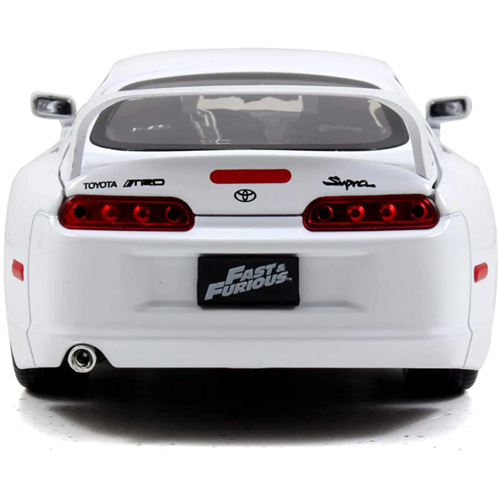Fast & Furious Brian's 1995 Toyota Supra 1:24 Scale Diecast Model White by Jada 97375 - Image 4