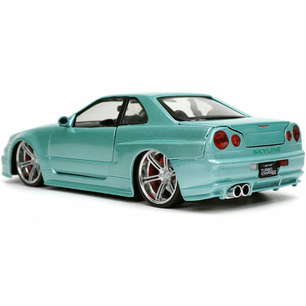 Fast & Furious Brian's 2002 Nissan Skyline GT-R R34 1:24 Scale Diecast Model by Jada 32608 - Image 3