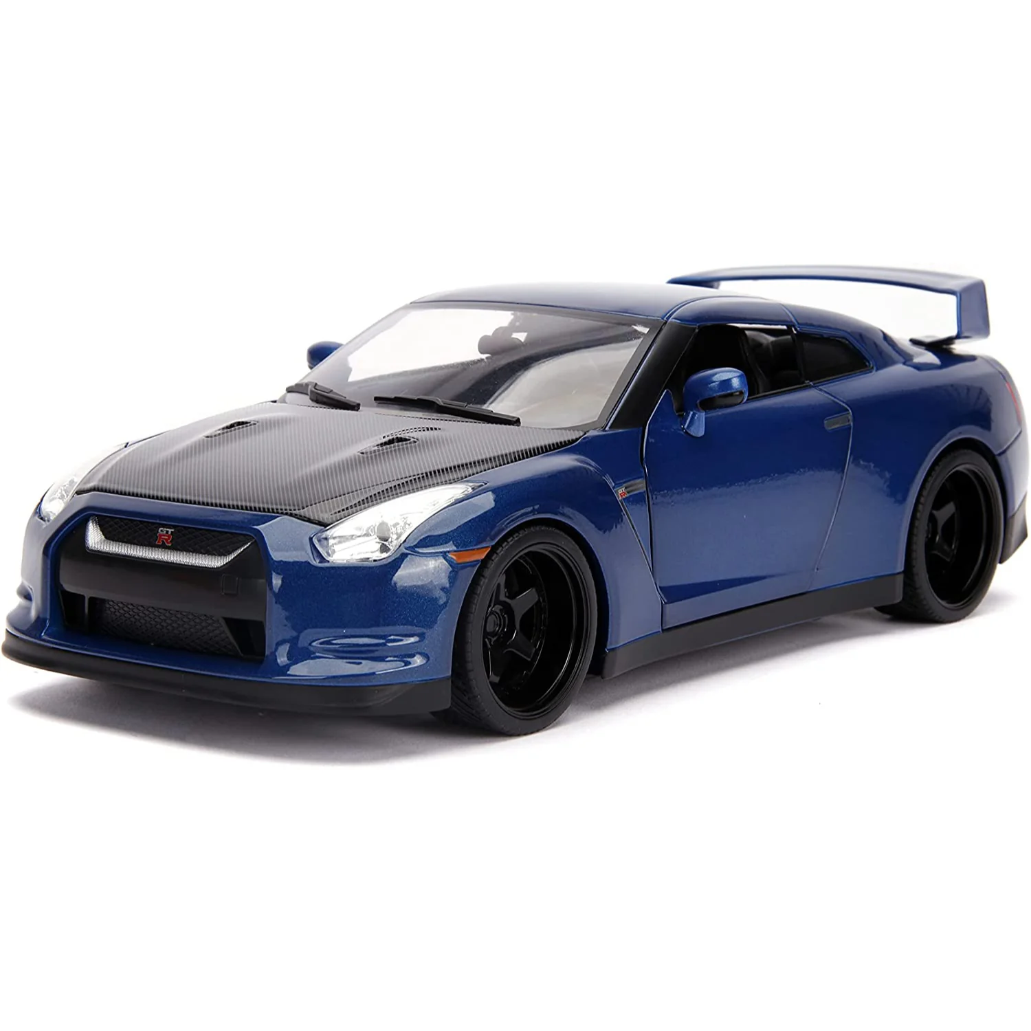 Fast & Furious Brian's 2009 Nissan GT-R R35 1:18 Scale Diecast Model With Lights and Figure by Jada 31142 - Image 4