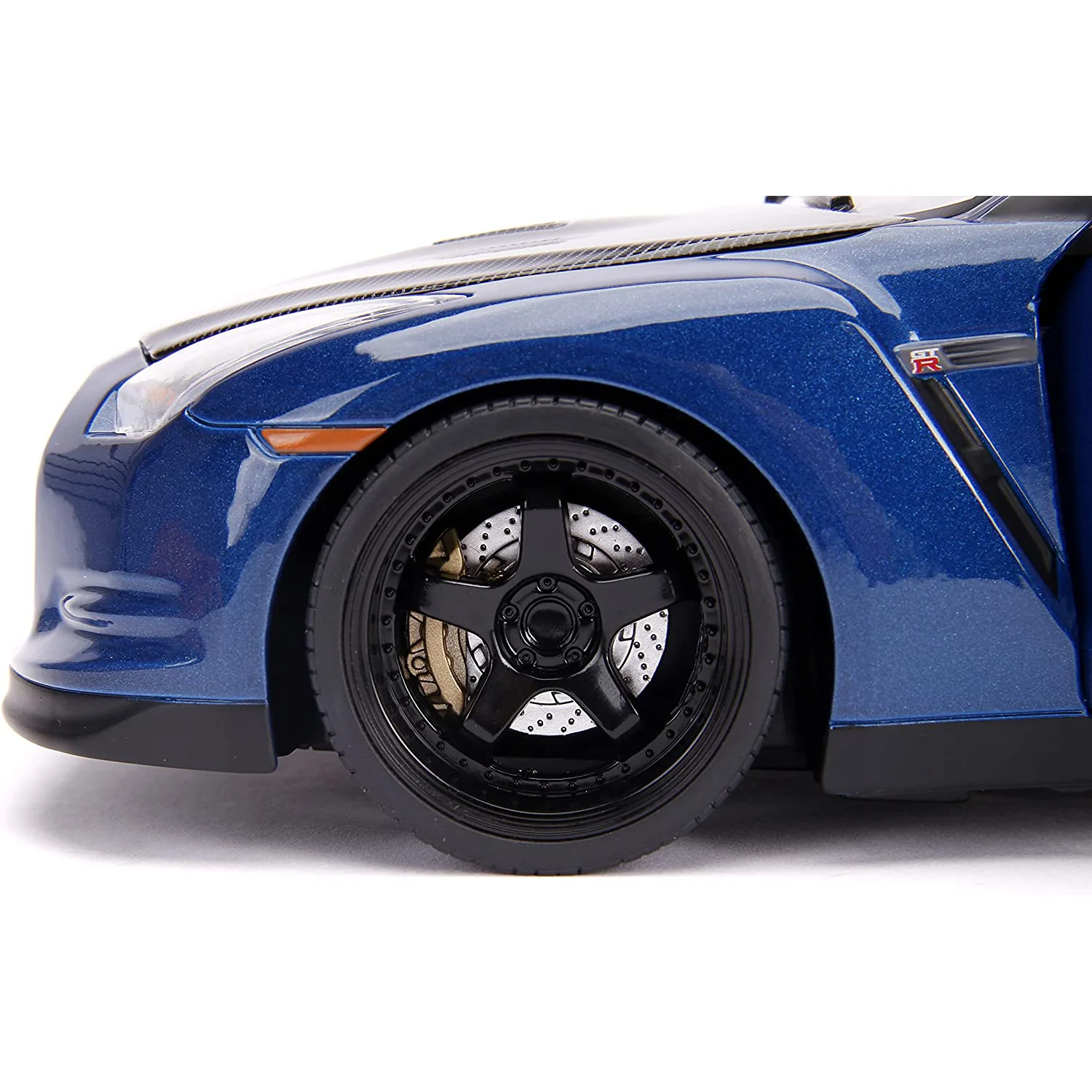 Fast & Furious Brian's 2009 Nissan GT-R R35 1:18 Scale Diecast Model With Lights and Figure by Jada 31142 - Image 7