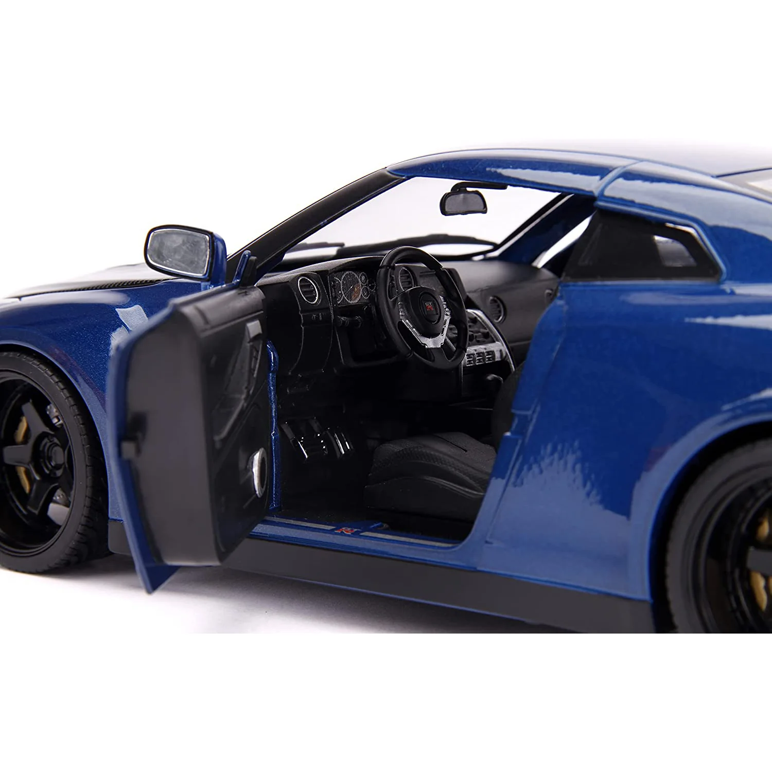 Fast & Furious Brian's 2009 Nissan GT-R R35 1:18 Scale Diecast Model With Lights and Figure by Jada 31142 - Image 8