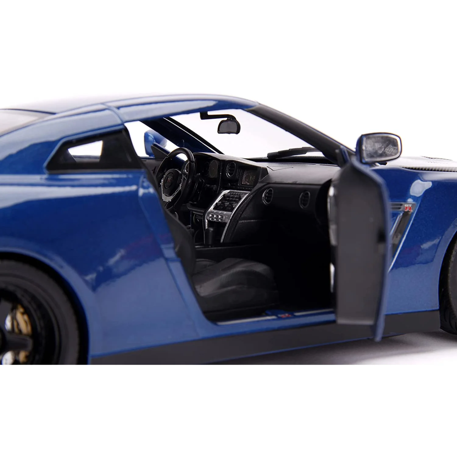 Fast & Furious Brian's 2009 Nissan GT-R R35 1:18 Scale Diecast Model With Lights and Figure by Jada 31142 - Image 9