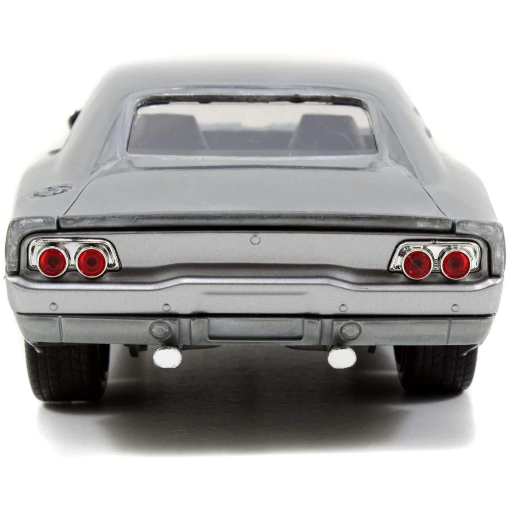 Fast & Furious Dom's 1968 Dodge Charger R/T 1:24 Scale Diecast Model Brush Metal by Jada 97336 - Image 4