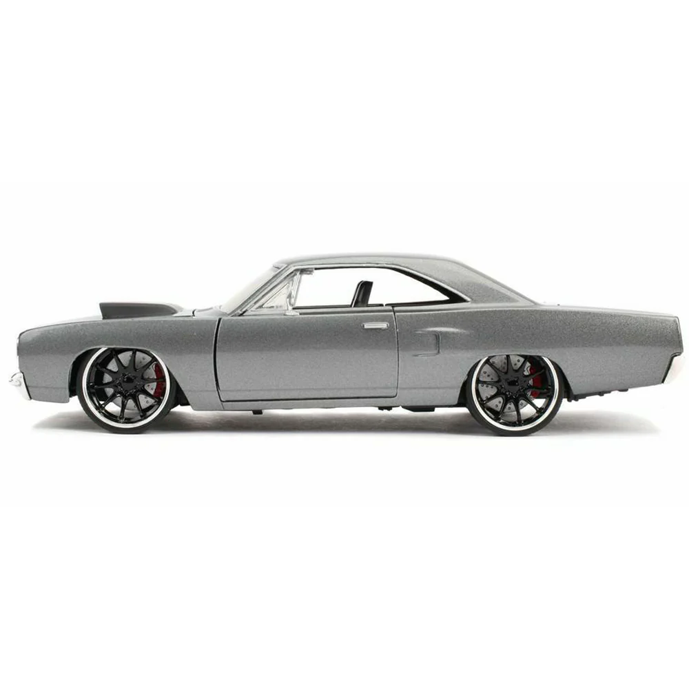 Fast & Furious Dom's 1970 Plymouth Road Runner 1:24 Scale Diecast Model Gray by Jada 30745 - Image 2