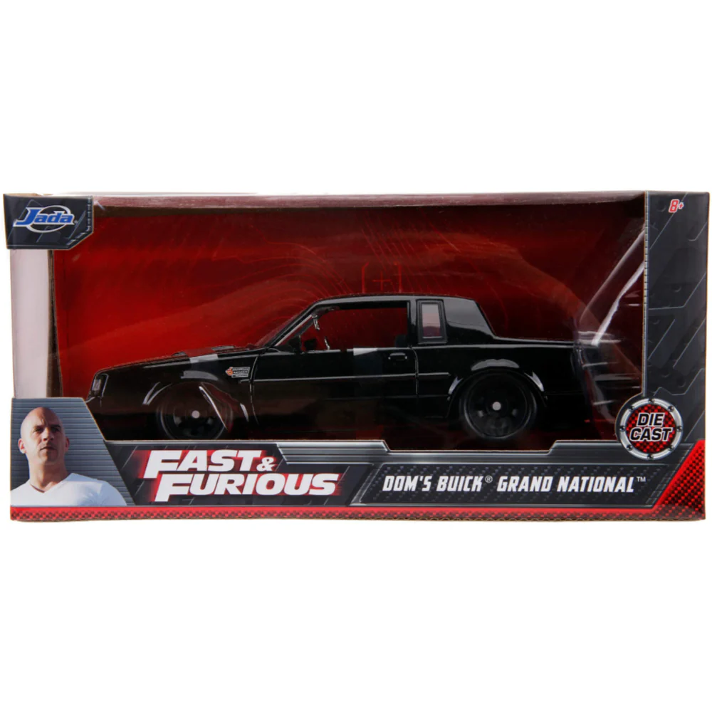 Fast & Furious Dom's 1987 Buick Grand National 1:24 Scale Diecast Model Black by Jada 99539 - Image 6