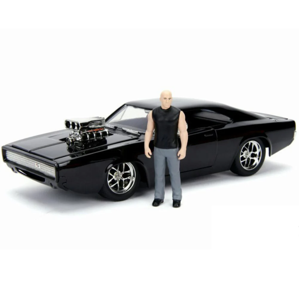 Fast & Furious Dom's Dodge Charger R/T 1:24 Scale Build N' Collect Diecast Model with Figure by Jada 30698 - Image 3