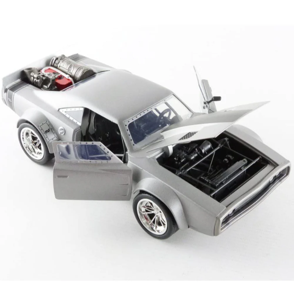 Fast & Furious F8 Dom's Ice Charger 1:24 Scale Diecast Model Silver by Jada 98291 - Image 4
