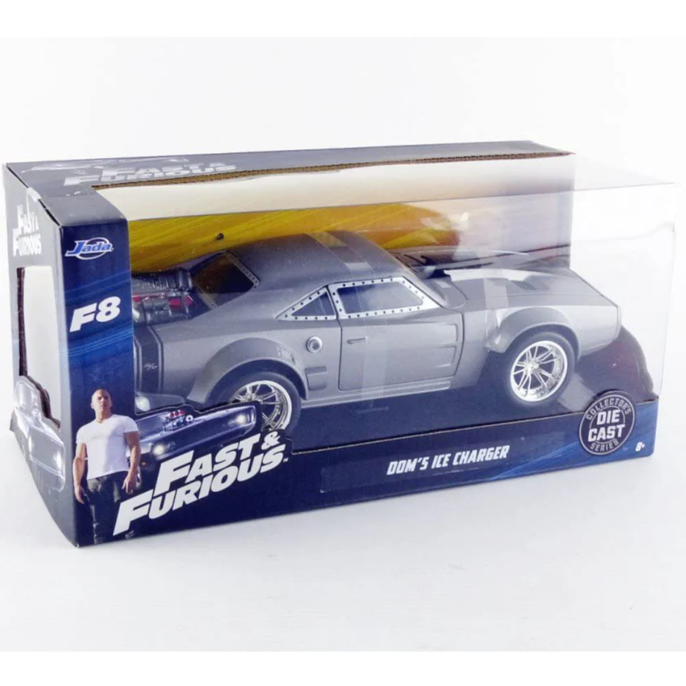 Fast & Furious F8 Dom's Ice Charger 1:24 Scale Diecast Model Silver by Jada 98291 - Image 5