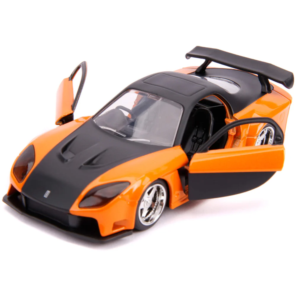 Fast & Furious Han's 1995 Mazda RX-7 1:32 Scale Diecast Model Orange by Jada 30736 - Image 5
