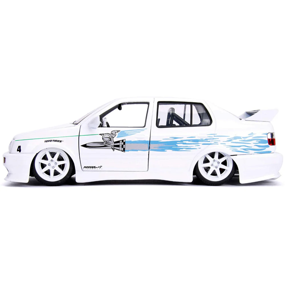 Fast & Furious Jesse's 1995 Volkswagen Jetta 1:24 Scale Diecast Model White by Jada 99591 - Image 2