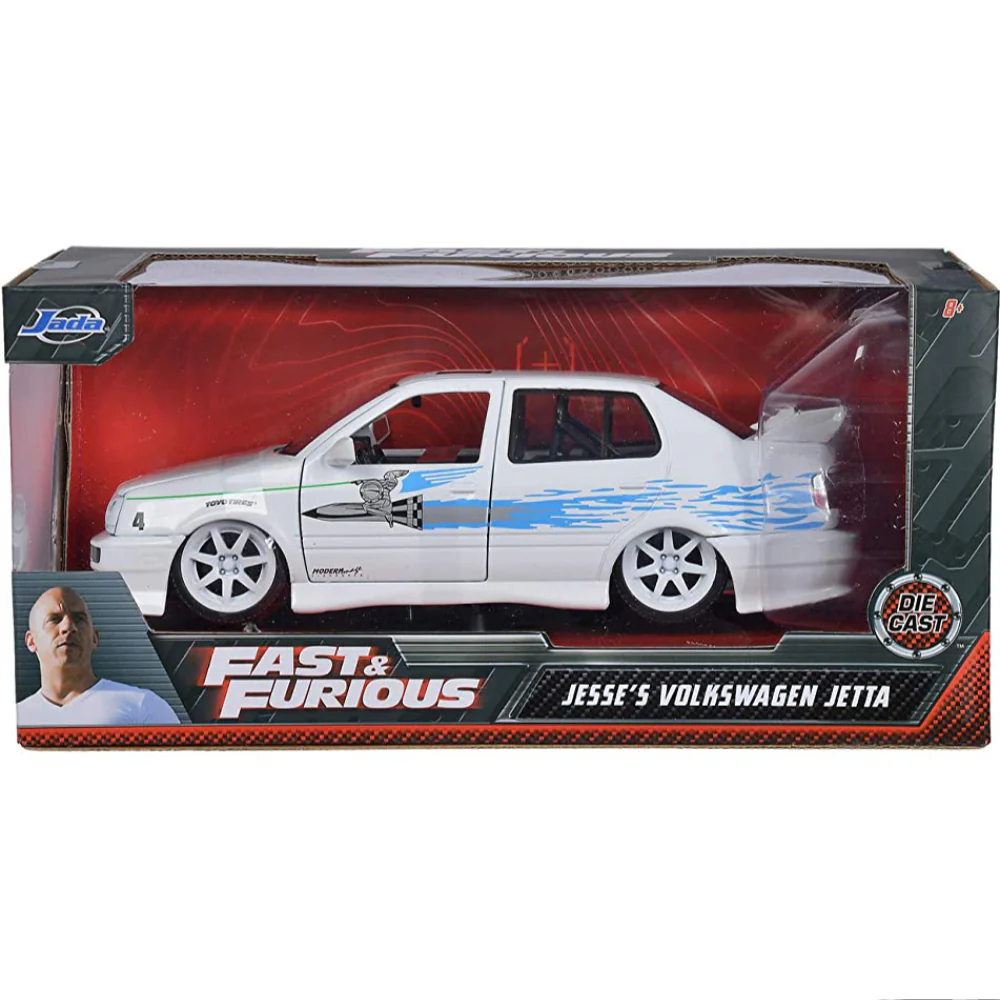 Fast & Furious Jesse's 1995 Volkswagen Jetta 1:24 Scale Diecast Model White by Jada 99591 - Image 7