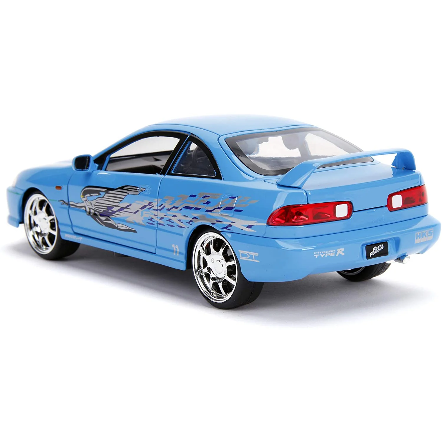 Fast & Furious Mia's 1995 Acura Integra Type-R 1:24 Scale Diecast Model Baby Blue by Jada 30739 - Image 3