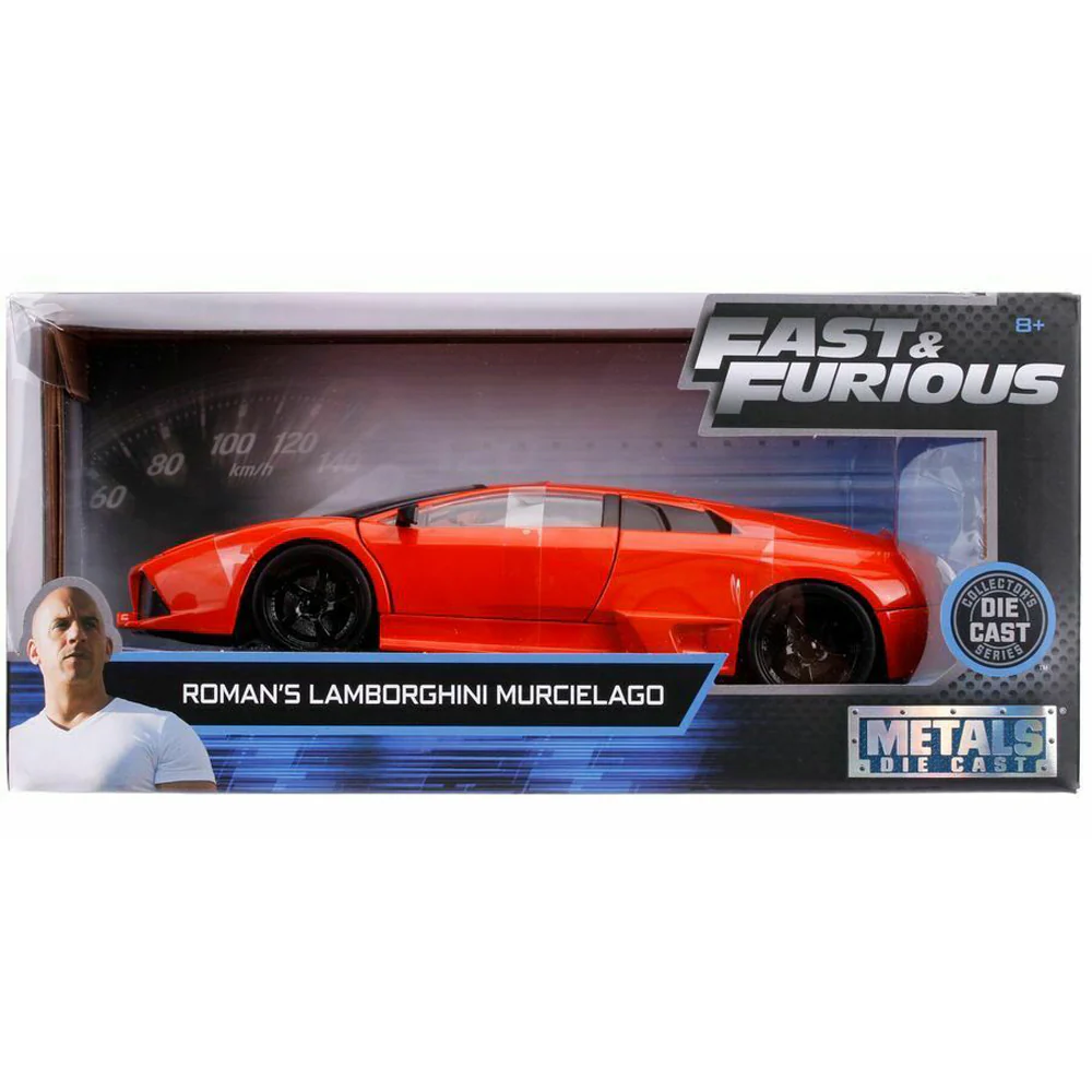 Fast & Furious Roman's Lamborghini Murcielago 1:24 Scale Diecast Model Orange by Jada 30765 - Image 4