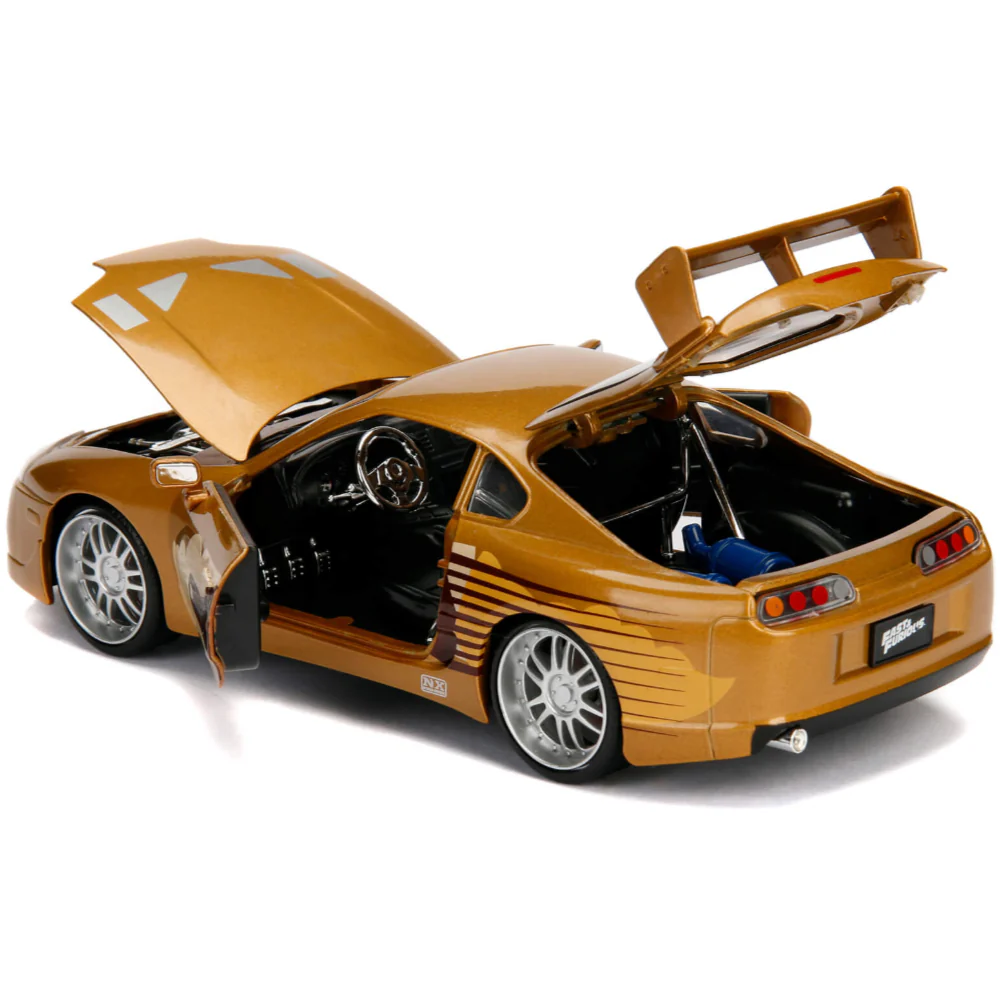 Slap Jack's 1995 Toyota Supra 1:24 Scale Diecast Model Bronze by Jada 99540 - Image 6