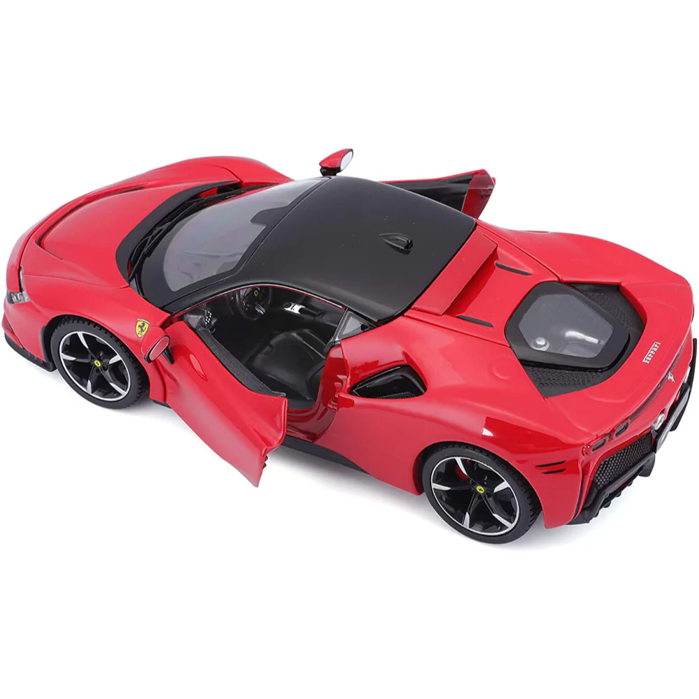 Ferrari Race & Play SF90 Stradale Red 1:24 Scale Diecast Model by Bburago 18-26028RD - Image 5