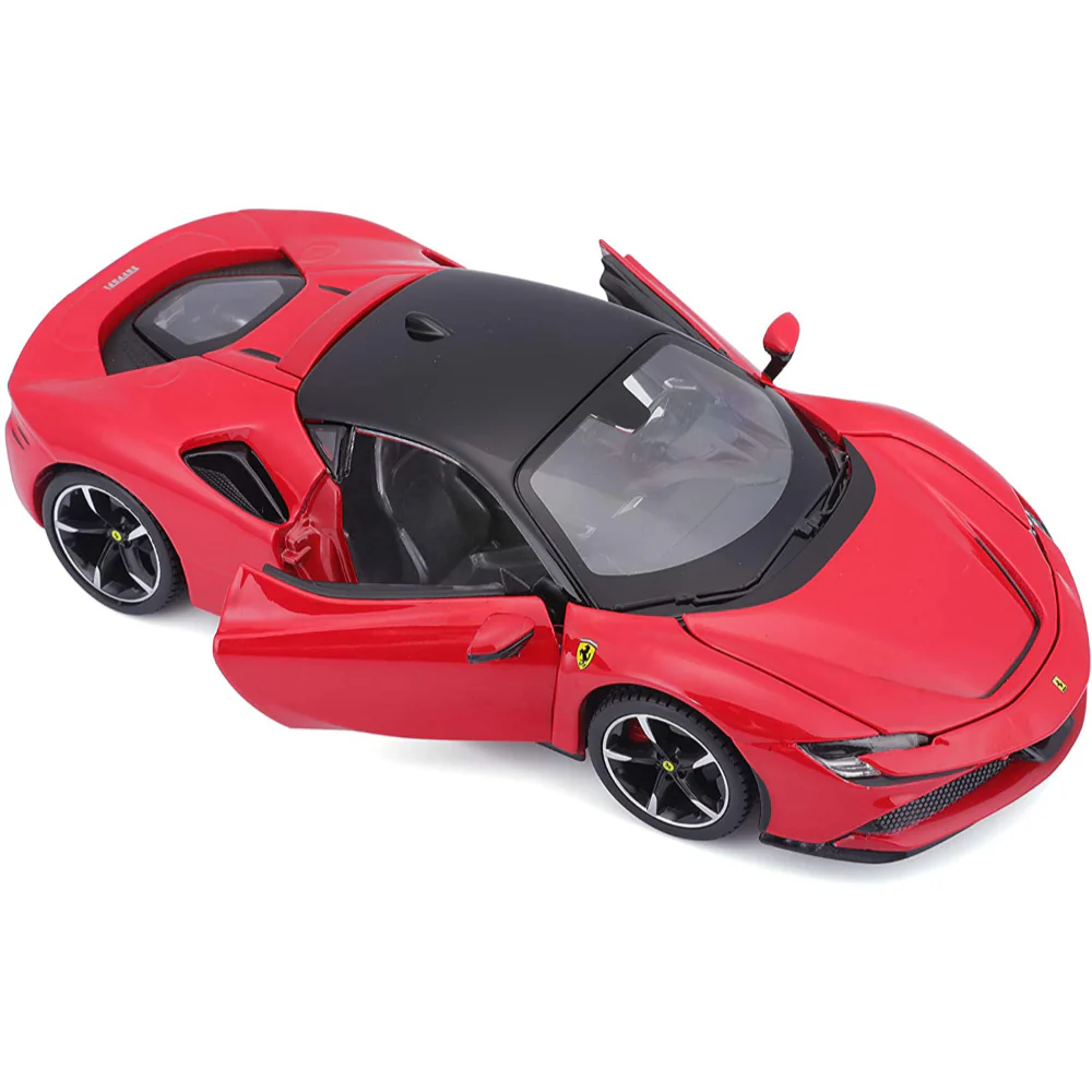 Ferrari Race & Play SF90 Stradale Red 1:24 Scale Diecast Model by Bburago 18-26028RD - Image 6