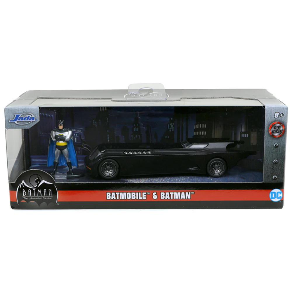 Batman The Animated Series 1:32 Scale Diecast Model Batmobile w/ Batman Figure by Jada 31705 - Image 7