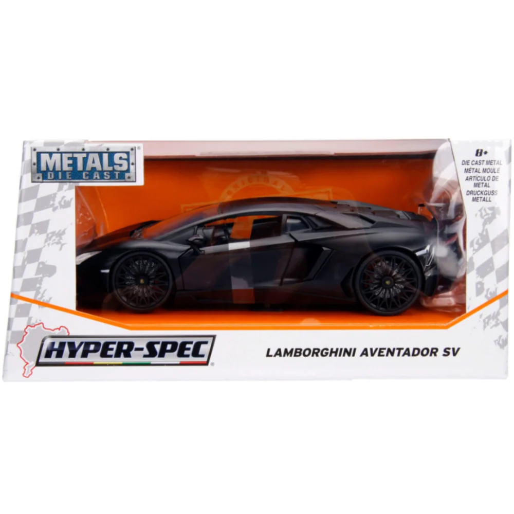 2017 Lamborghini Aventador SV LP750-4 1:24 Scale Model Black by Jada 99324 - Image 5