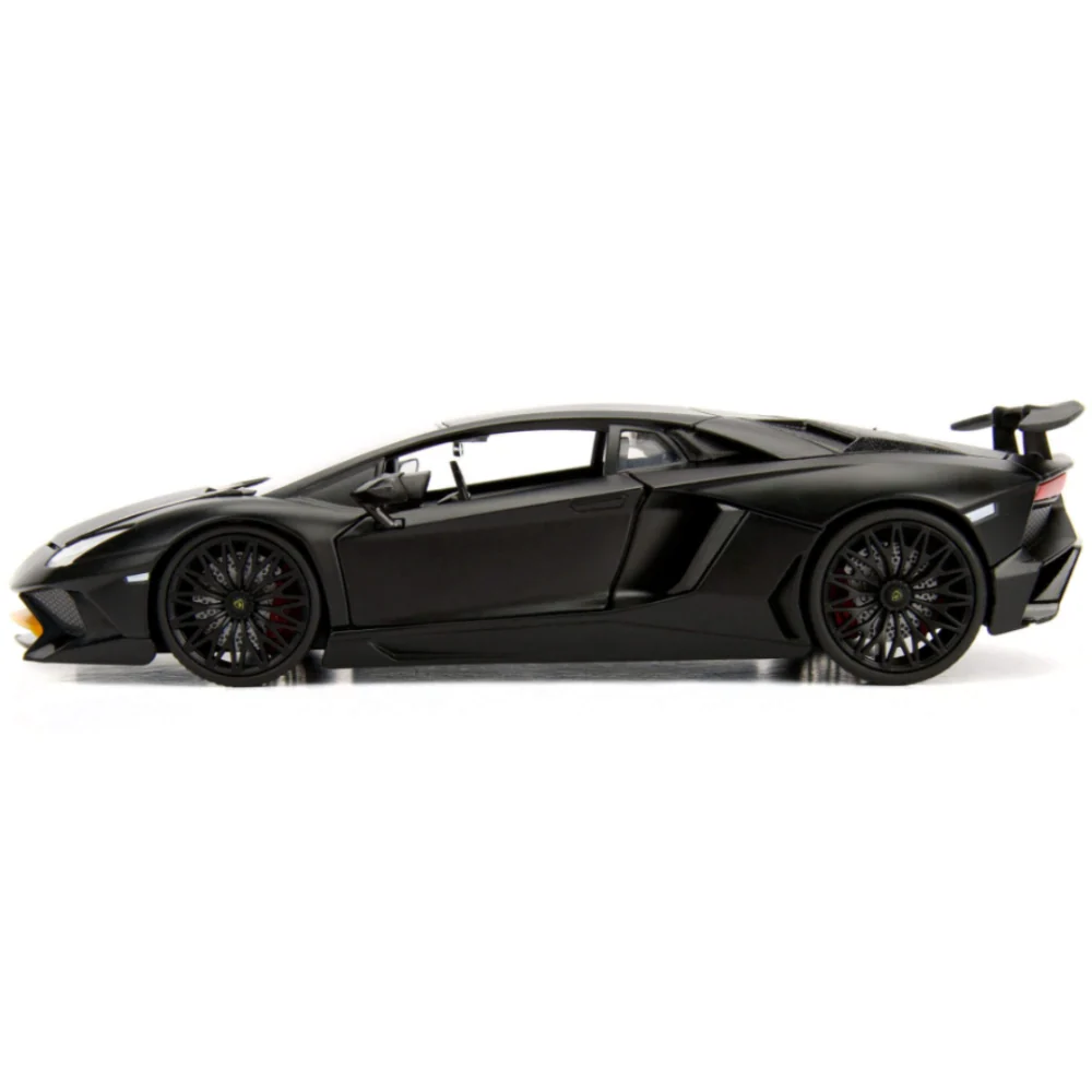 2017 Lamborghini Aventador SV 1:24 Black by Jada (No Window Box) - Image 4