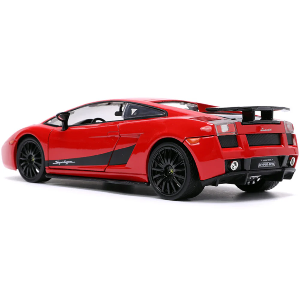 Hyper Spec Lamborghini Gallardo Superleggera 1:24 Scale Diecast Model Red by Jada 32945 - Image 3