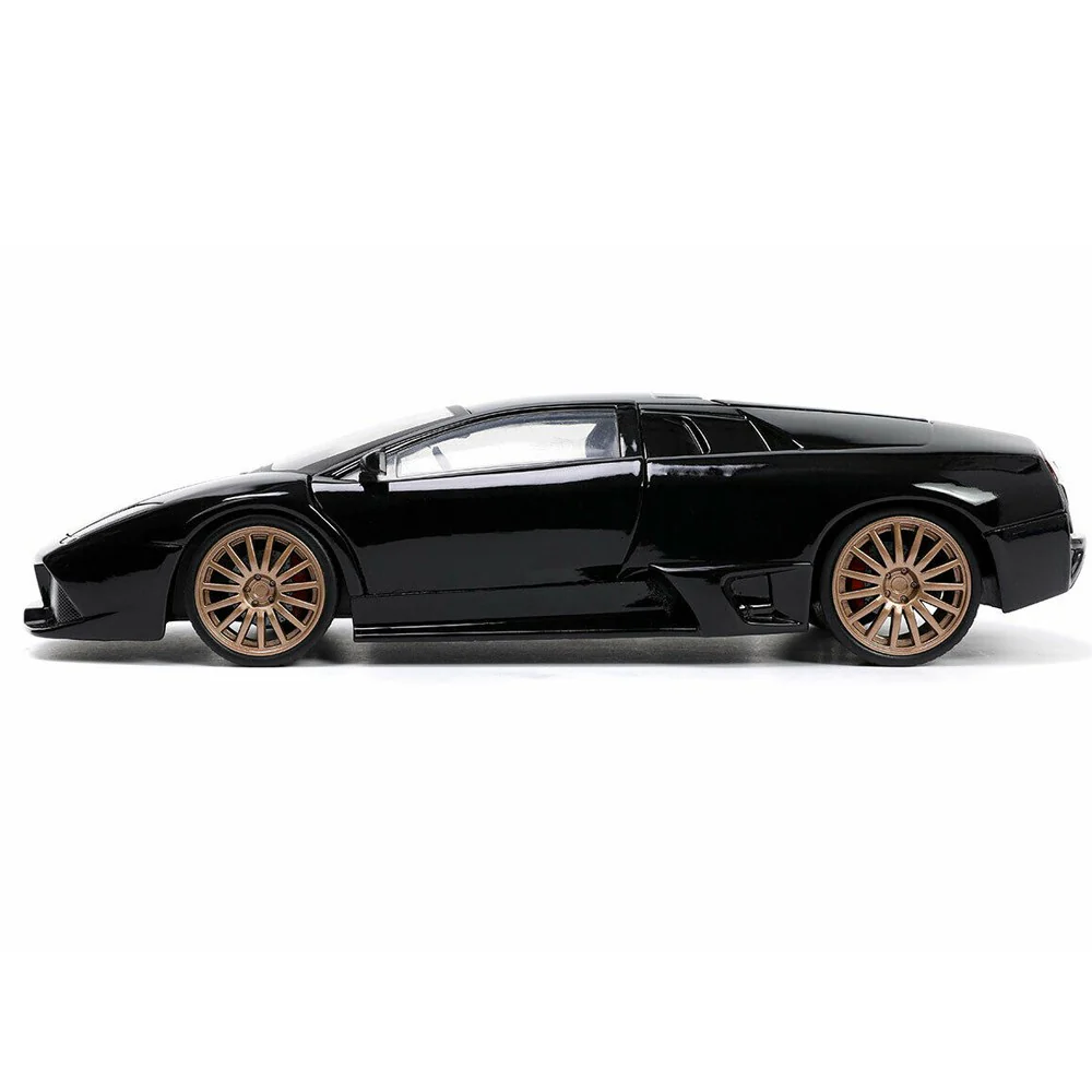 Hyper Spec Lamborghini Murcielago LP 640 1:24 Scale Diecast Model Black by Jada 32946 - Image 3