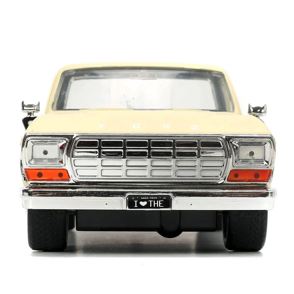 I Love The 70's 1979 Ford F-150 1:24 Scale Diecast Model Beige with Decals by Jada 31609 - Image 5