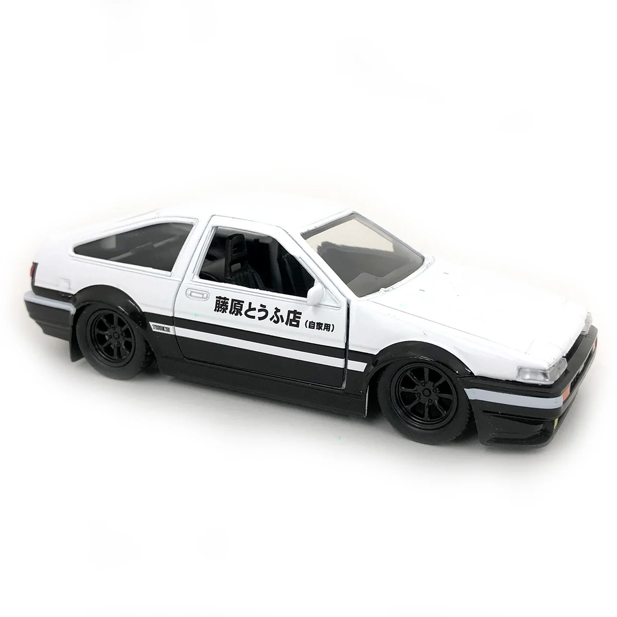 Initial D 1986 Toyota Trueno AE86 1:32 Black/White by Jada (No Window Box)