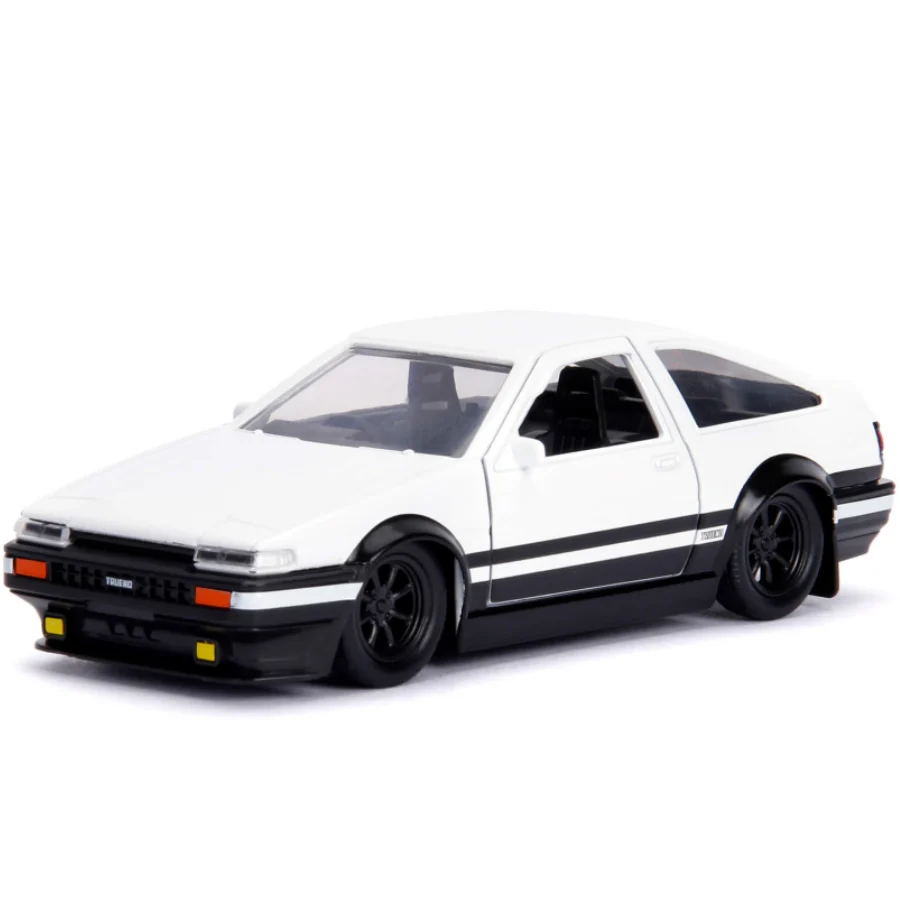 Initial D 1986 Toyota Trueno AE86 1:32 Black/White by Jada (No Window Box) - Image 2