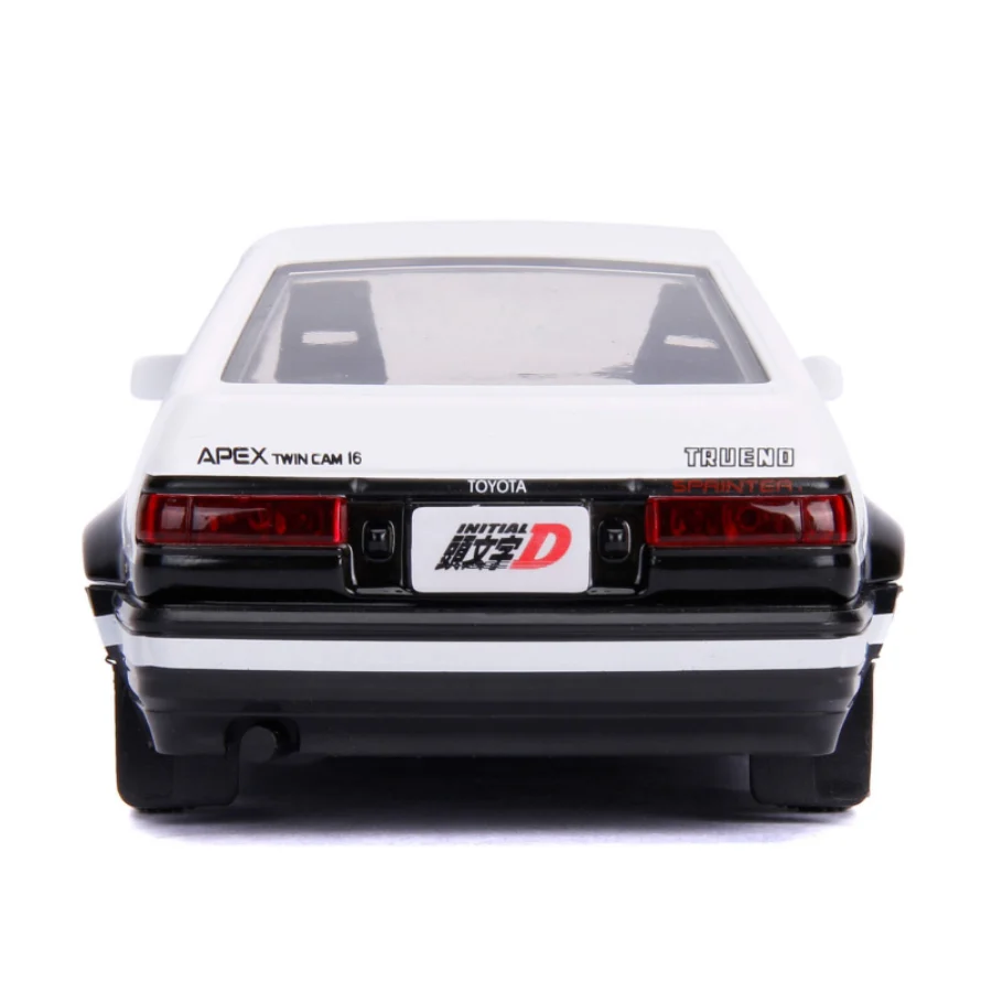 Initial D 1986 Toyota Trueno AE86 1:32 Black/White by Jada (No Window Box) - Image 4
